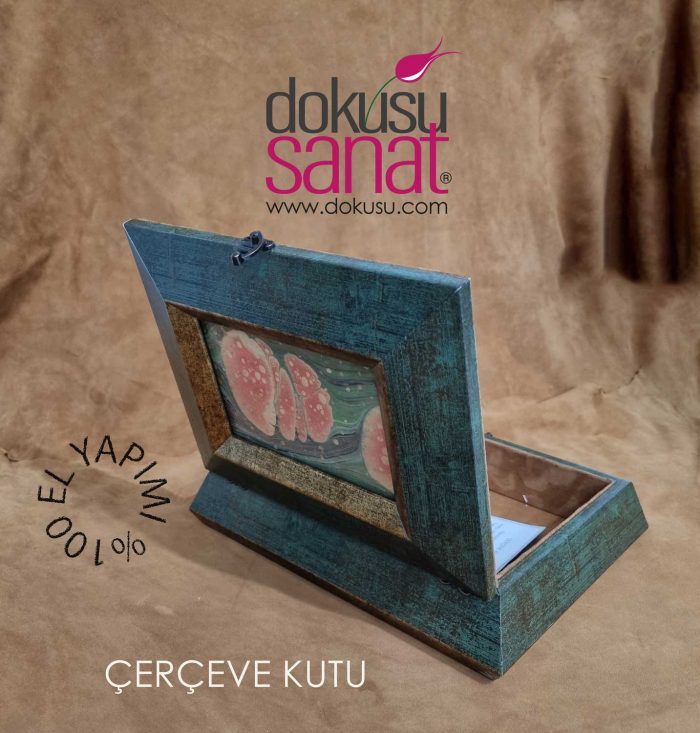 Çerçeve Kutu Ebrulu Neftli - Görsel 2