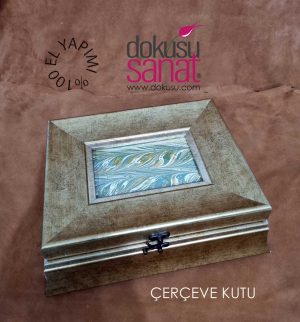 Çerçeve Kutu Ebrulu Gel-git