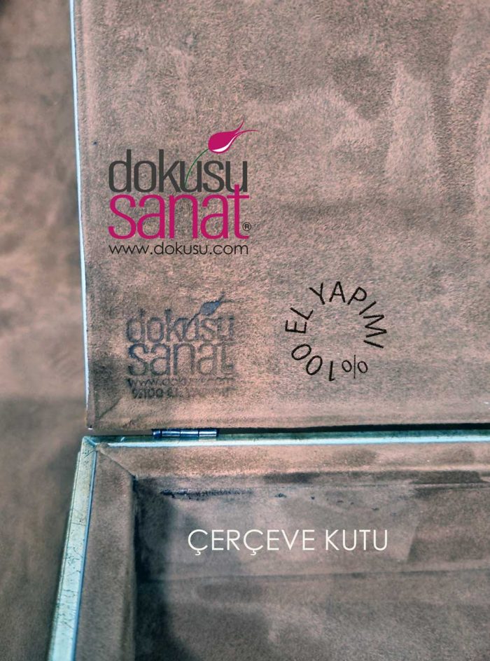 Çerçeve Kutu Ebrulu Gel-git - Görsel 3