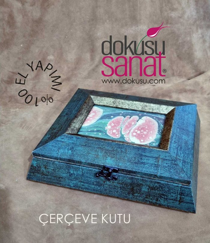 Çerçeve Kutu Ebrulu Neftli - Görsel 5