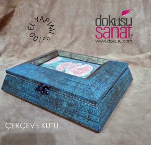 Çerçeve Kutu Ebrulu Neftli
