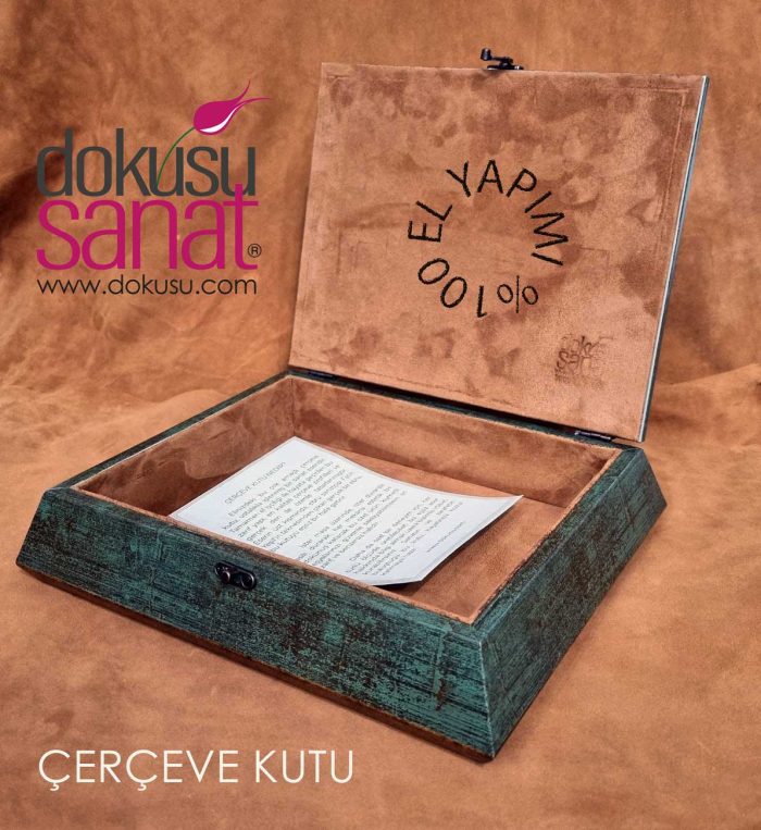 Çerçeve Kutu Ebrulu Neftli - Görsel 3