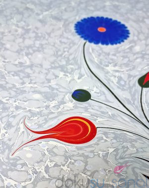 Karışık çiçekli ebru buketi fiyatı ve satışı